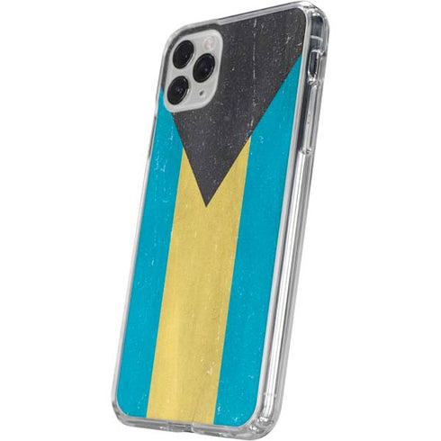 Bahamas Flag Distressed iPhone 11 Pro Clear Case